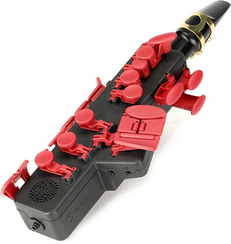 Image of Travel Sax 2 (Red Brick) - Compact Digital Saxophone for Silent Practice Anywhere | Lightweight Electronic Sax with Real Alto Mouthpiece, Built-in Speaker, Bluetooth MIDI /Audio, USB-C, 70+ Internal