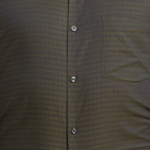 Image of Park Avenue Men's Pure Cotton Structure Pattern Slim Fit Semi Cutaway Collar Full Sleeve Ceremonial Shirt