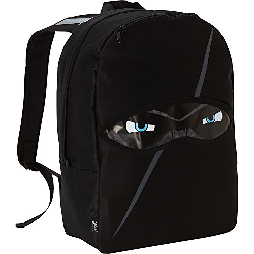 ZIPIT Ninja Backpack for Boys Elementary School & Preschool, Cute Book Bag for Kids, Sturdy & Lightweight (Black)