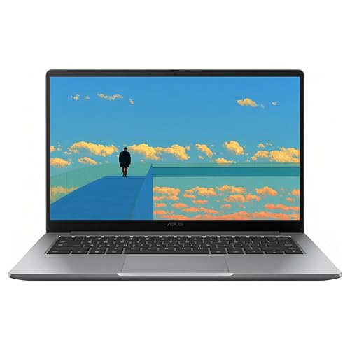 Image of ASUS CX14 Chromebook Laptop, 14 inch FHD (1920 x 1080) IPS LED Laptop, Intel Celeron N4500, 4GB Memory, 64GB eMMC, Misty Grey, Chrome OS, HDMI, TWE Mouse Pad