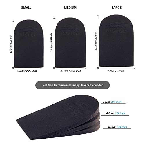 Image of Adjustable Orthopedic Heel Lift for Leg Length Discrepancies and Heel Pain,Sports Injuries,and Achilles tendonitis,Height Increase Insoles