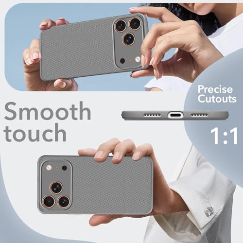Image of Jkobi Liquid Silicone Back Cover Case for Apple iPhone 17 Pro Max (Camera Protection | Side Grip Texture | Soft and Flexible)