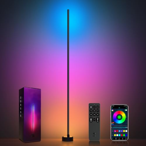 Miortior Corner Floor Lamp - Smart RGB LED Corner...