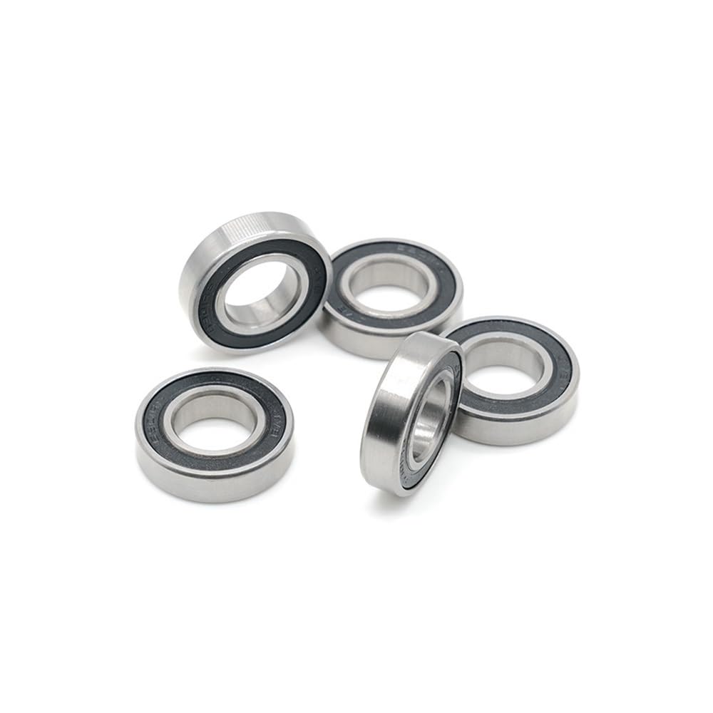 6901RS Lot de 10 roulements universels ABEC-7 6901RS 12 x 24 x 6 mm en acier chromé et caoutchouc