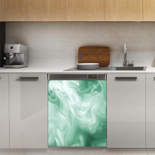 Panel frontal magnético lavavajillas diseño mármol verde alta densidad 4