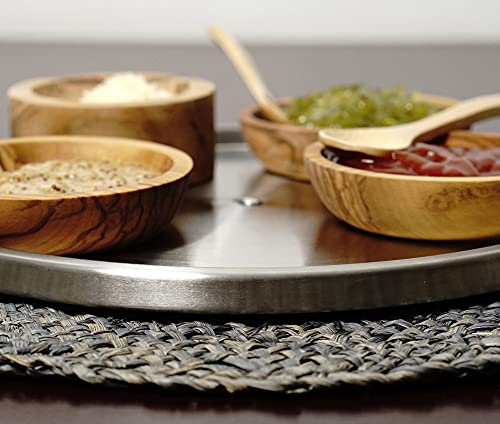 Rsvp International Turntable Lazy Susan, Stainless Steel, 10.75" | Handy In Cabinet, Refrigerator Or On Counters | Organize Spices, Canned Foods, Pots, Pans, Dinnerware, 10.75 Inch #TOP2