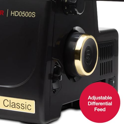 image for SINGER® HD0500S Heavy Duty Serger Overlock Sewing Machine, Classic Bl