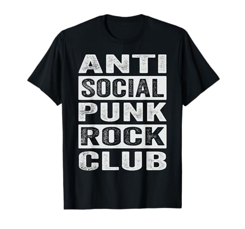 Anti Social Punk Rock Club Camiseta