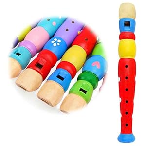 Keepdrum Fluit van hout muziek speelgoed voor kinderen rood voldoet aan de eisen van de Europese norm EN71 voor…