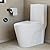 Swiss Madison St. Tropez One Piece Elongated Toilet Dual Vortex Flush, Gold Hardware