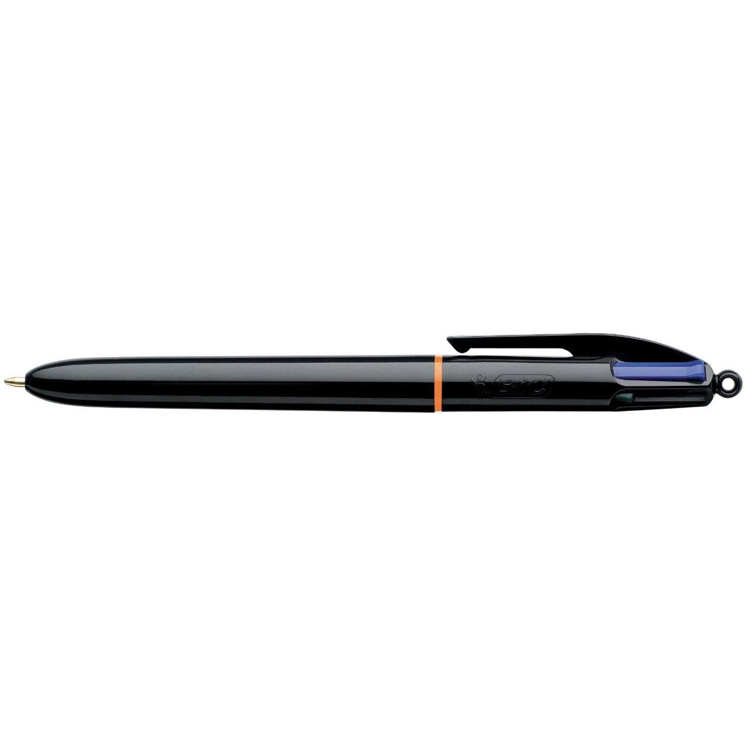 BIC Lot de 20 Stylos bille 4 COLOURS PRO Noir Pointe Moy. 4 Couleurs classiques