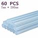 Produktbild Joykey Klebesticks 7 x 200 mm Heißklebesticks alle Temperatur Clear Heißklebestifte für Mini Klebepistole, 60 Stück