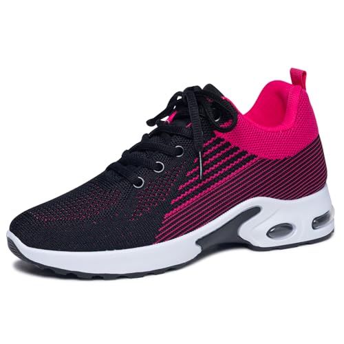 Image of Padgene Womens Sneakers Air Cushion Running Shoes Lightweight Tennis Walking Shoes Mesh Breathable Gym Work Fashion Sneakers Athletic Comfortable Casual