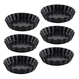 Alipis 6 piezas Molde para Pastel con Fondo Desmontable Antiadherente de Molde para Tartas y Frutas para Repostería Casera y Uso Cocina
