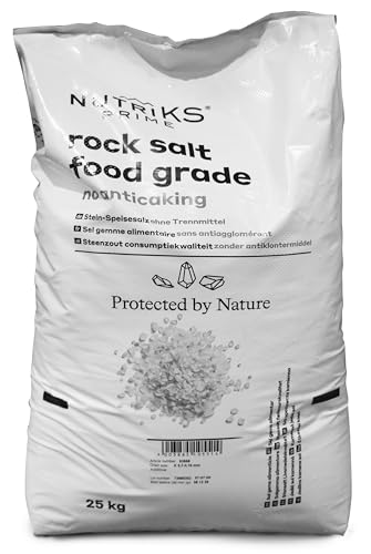 Esco Kristall Natursalz feine Körnung Reines Steinsalz ohne Zusätz, 1er Pack (1 x 25 kg)