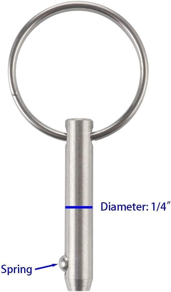 4 T316 Stainless Steel Quick Release Pin 1/4