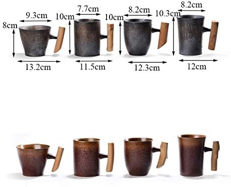 和風 ヴィンテージ 陶器 コーヒーマグ タンブラー 錆釉 【レイジードラゴンティーセット】