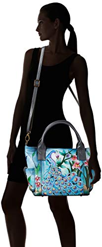 Image of Anna by Anuschka Women's Genuine Leather Large Tote Bag - Zip-Top Organizer with Outside Side Pockets