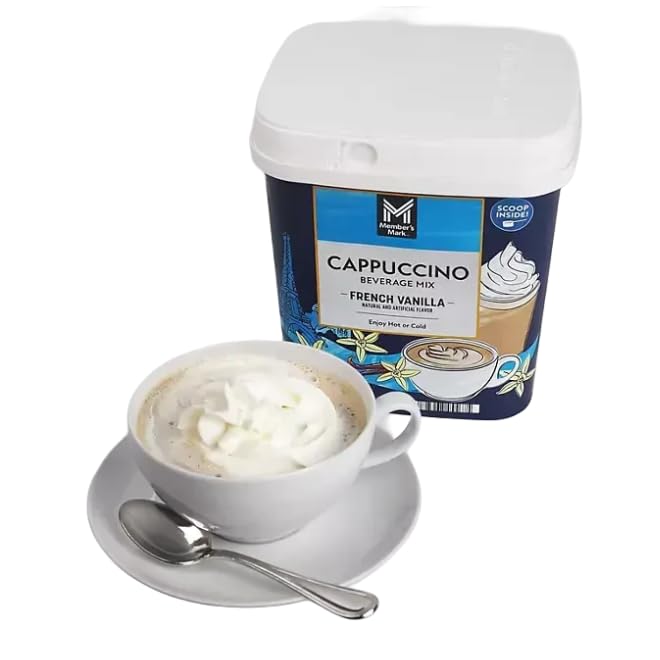 French Vanilla Cappuccino Mix, Gourmet Coffee Beverage, 48 Ounce (48 ounce (2 pack), French Vanilla)