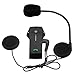 Produktbild RUIXFRU Motorrad-Gegensprechanlage, Motorrad-Bluetooth-Headset-Gegensprechanlage, Interphone 1000M Helm-Gegensprechanlage, Black