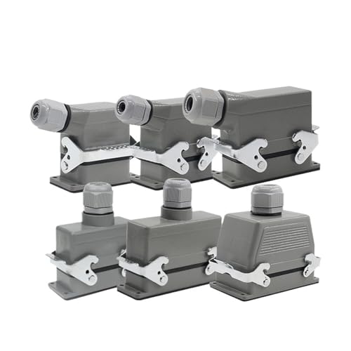 Conector rectangular Heavy Duty AAHSHPNV 4 núcleos lateral miniatura 1
