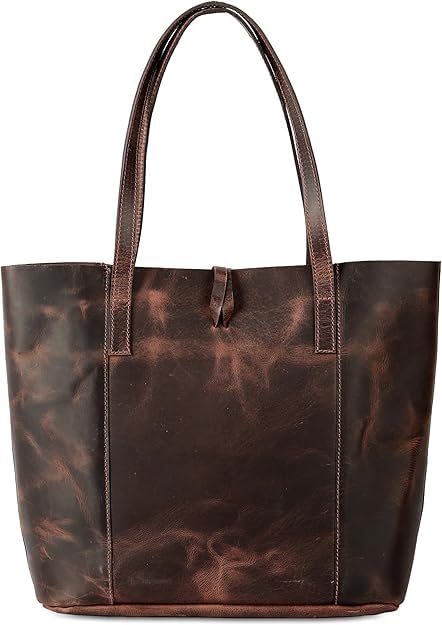 Image of Genuine Leather Tote Bag | Handbag | Shopper Purse Shoulder Bag