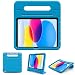 Produktbild ProCase Kinder Hülle mit Kickstand für iPad 10.Genaration 10.9 Zoll 2022 Modell A2696 A2757, Ultra Leicht Stoßfest Robust Kind Schutzhülle Umwandelbar Handgriff Handle Standfunktion -Blau