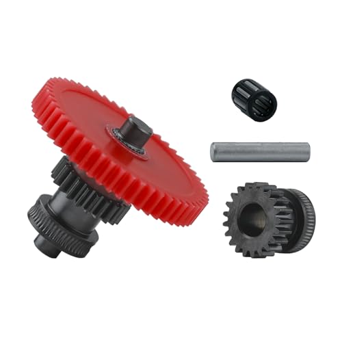 Extruder Gear Upgrade Kit for ELEGOO Neptune 4/4 pro – Integrated Dual Nano-Coated Hardened Steel Helical Gear, One-Piece Shaft CNC Replacement for Direct Drive Extruder Hotend
