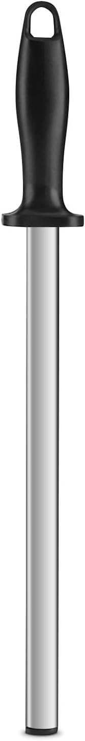 Diamond Sharpening Steel Sharpening Stick Portable Kitchen Knife, 600 Grit Knife Sharpener Steel Grinder Stick for Knife with Ergonomically Shaped Handle for Kitchen House Hunting 30 cm