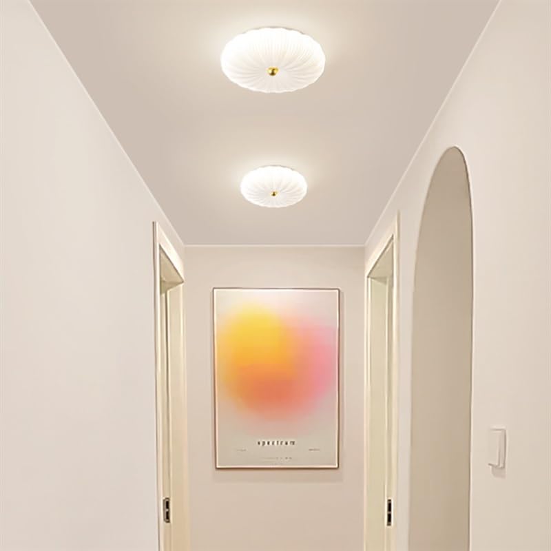 Plafonnier rond en fer pour dressing moderne et balcon abrité - 4