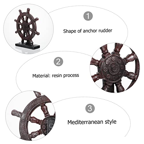 Steering wheel craft ZUNOXAZ barre de navire déco maison