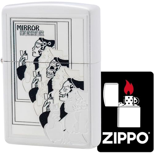 Encendedor Zippo con pegatina especial y grabado plateado