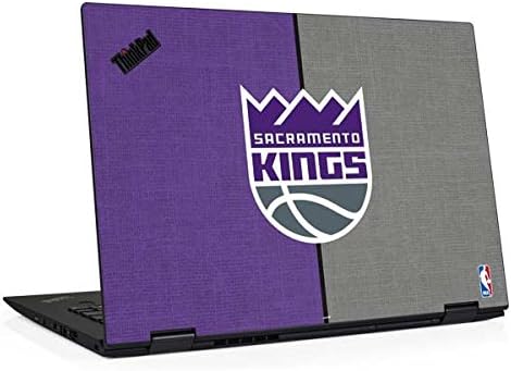 Skinit Decal Laptop Skin Compatible with Thinkpad X1 Yoga (3rd Gen 2018) - Officially Licensed NBA Sacramento Kings Split Canvas Design