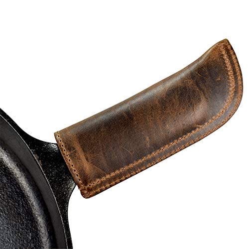 Hide & Drink, Leather Hot Handle, Panhandle Potholder, Double Layered Double Stitched, Slides