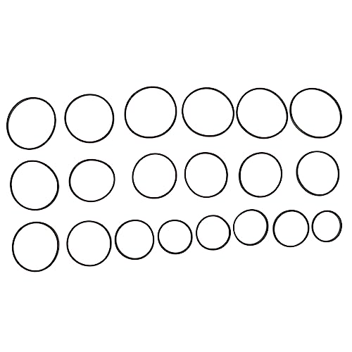 WOFASHPURET 20pcs Cassette Tape Machine Belts for Recorder Repair Rubber Flat Belts for Smooth and Noise Reduction Compatible