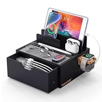 Amazon.co.jp: Pezin & Hulin 竹製 充電ステーション 卓上収納ート