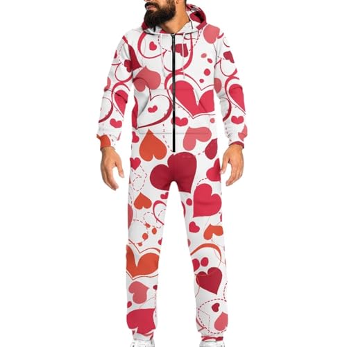 Xhuibop Adult Onesie Jumpsuit One Piece Plus Size Pajamas Long Sleeve