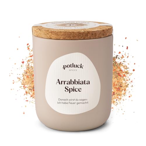 Potluck | Arrabbiata Spice | Gewürzmischung im Keramiktopf | 70g | Vegan, glutenfrei und mit...