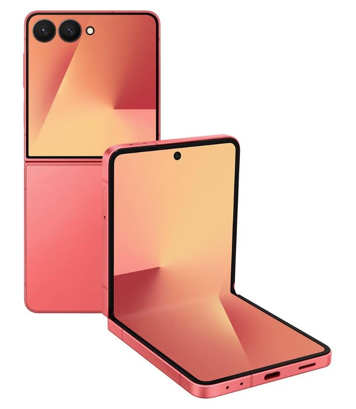 Amazon.com: Samsung Galaxy Z Flip7, 256GB, Coral Red - Locked to T