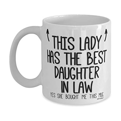 Mother in law Mug Gift - Gifts for Mother in law - This lady has the best Daughter in law, Mothers Day, Christmas Presents, Coffee Mugs - wm7476 Cover