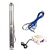 Produktbild ZYIY 1Hp Tiefbrunnenpumpe 2,5-Zoll-Rohr-Edelstahl-Tauchtiefbrunnenpumpe Max Durchfluss 2.8m³/h Förderhöhe 82m /269ft Tauchpumpe für Brunnen 66Fuß Kabel Brunnenpumpe für industrielle GartenBewässerung