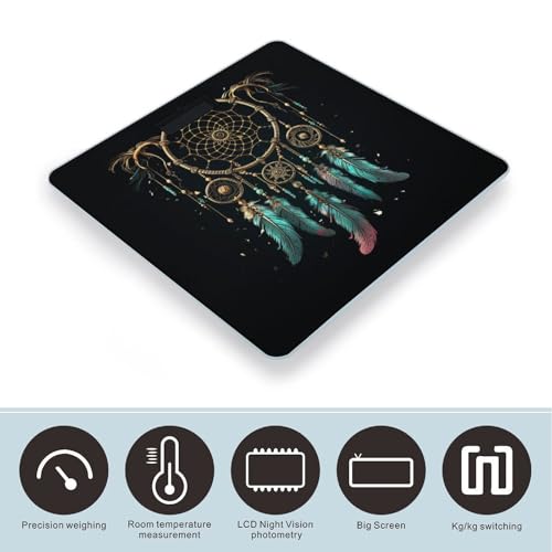 Báscula digital de baño Dark Dream Catcher hasta 400 lb miniatura 3