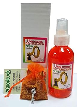 Unblocking Perfume With Amulet for Rituals & Magic - Perfume Con Amuleto, Destrancadera, Para Rituales Y Magia.