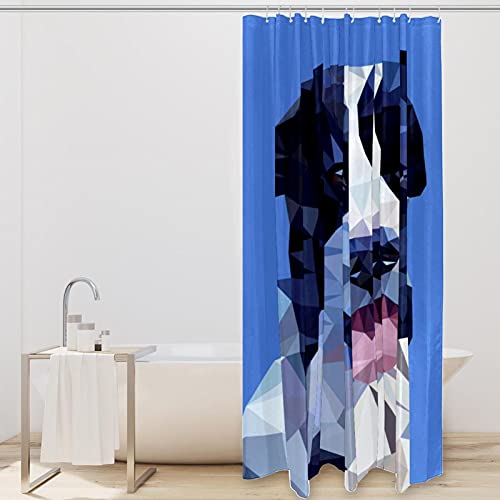 Rideau de douche imperméable Border Collie lavable pour salle de bain propre
