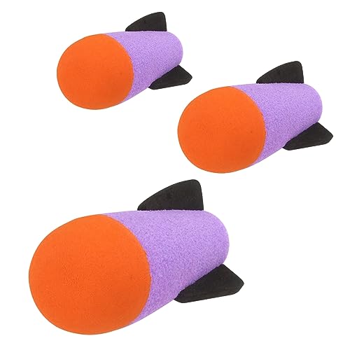 TORMEN Missile Refill Rockets Darts, Launcher Fires Foam Bullets Compatible for Nerf Missile Launcher Toy(Purple, 3Pcs)