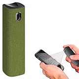 IO CLEAN Mini Screen Cleaner Spray – Finger Proof Screen Cleaner for Smartphones, iPads, MacBooks, Laptops, Car Screens, Touchscreens – 3in1 Mist Cleaner, Microfiber Cloth and Protective Cover (Khaki)