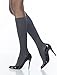 Soft Opaque 15-20 mmHg Closed Toe Knee High Sock Size: Medium Short (MS), Color: Black 99