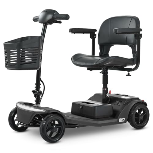 Image of 330lbs Max Weight, Electric Mobility Scooter for Adults 4 Wheel Mobility, 10-15miles Per Charge Electric Powered Wheelchair Power Scooters Black