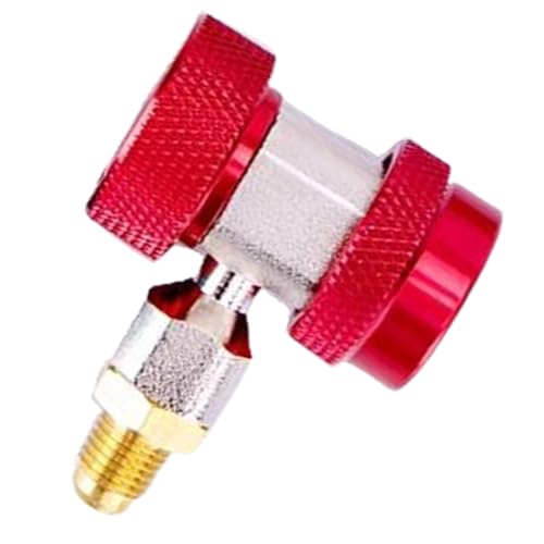 Quick Coupler Access Tee | Adjustable R134A Adapters - Leak-Proof Adjustable Automotive RV Auto Connector for Air Conditioning Systems