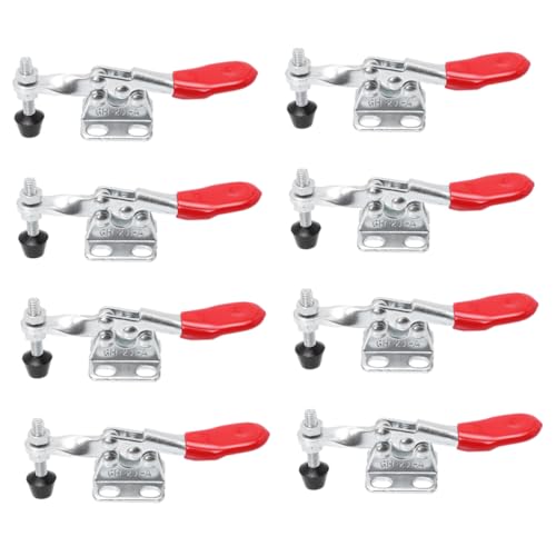 BAZEITFLOW 8 Piezas Abrazadera Rápida Horizontal de Rápida Antideslizante para Herramientas
